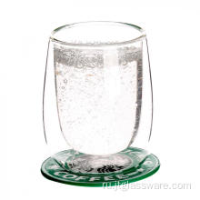 Стаканы и чашки из боросиликатного стекла с двойными стенками
